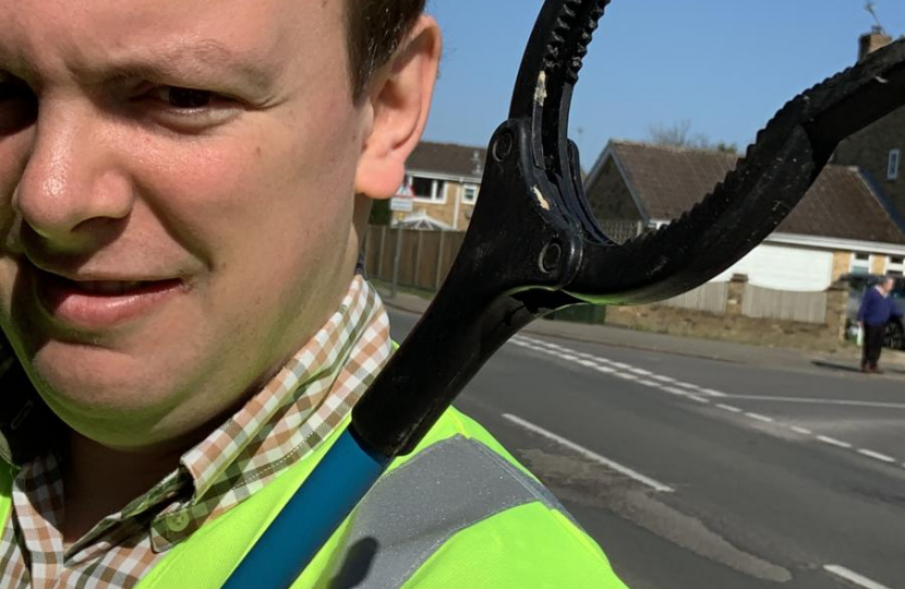 Robert Carington Litterpicking 