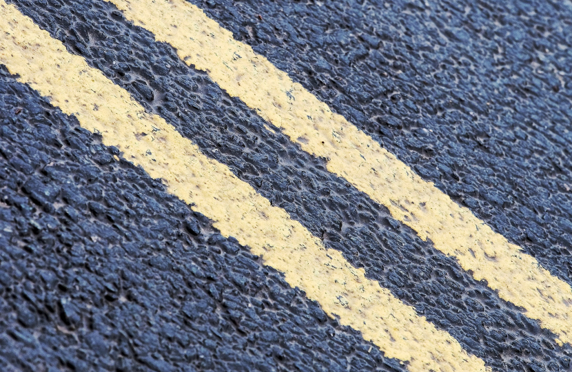 Double yellow lines